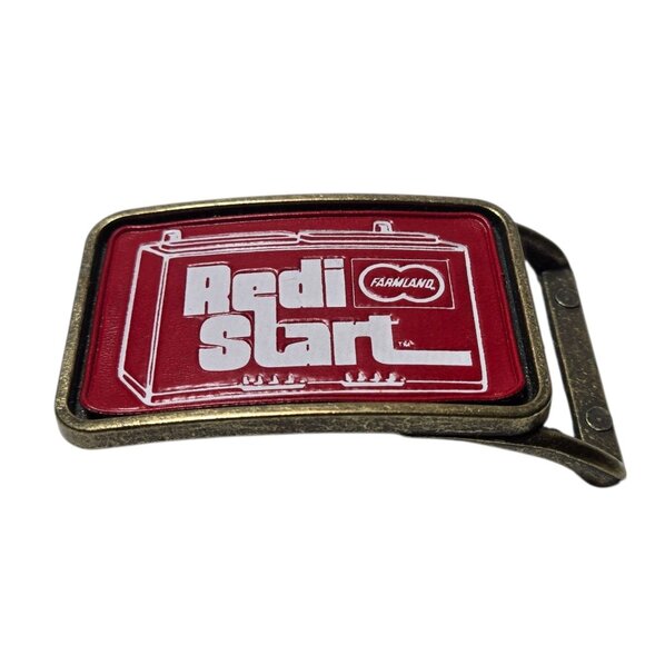 Redi Start Farmland Belt Buckle RediStart Advertising Promo Collectible Western - Picture 13 of 14